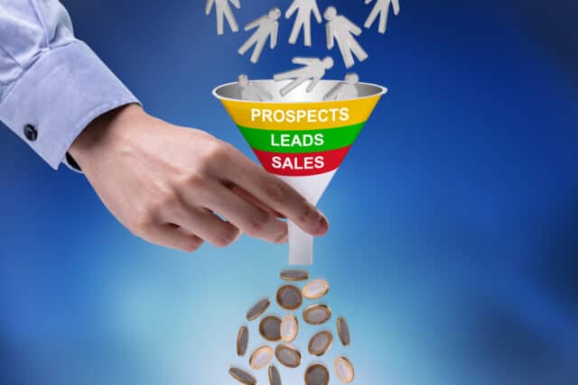 Sales funnel helps | Sales person | target audience